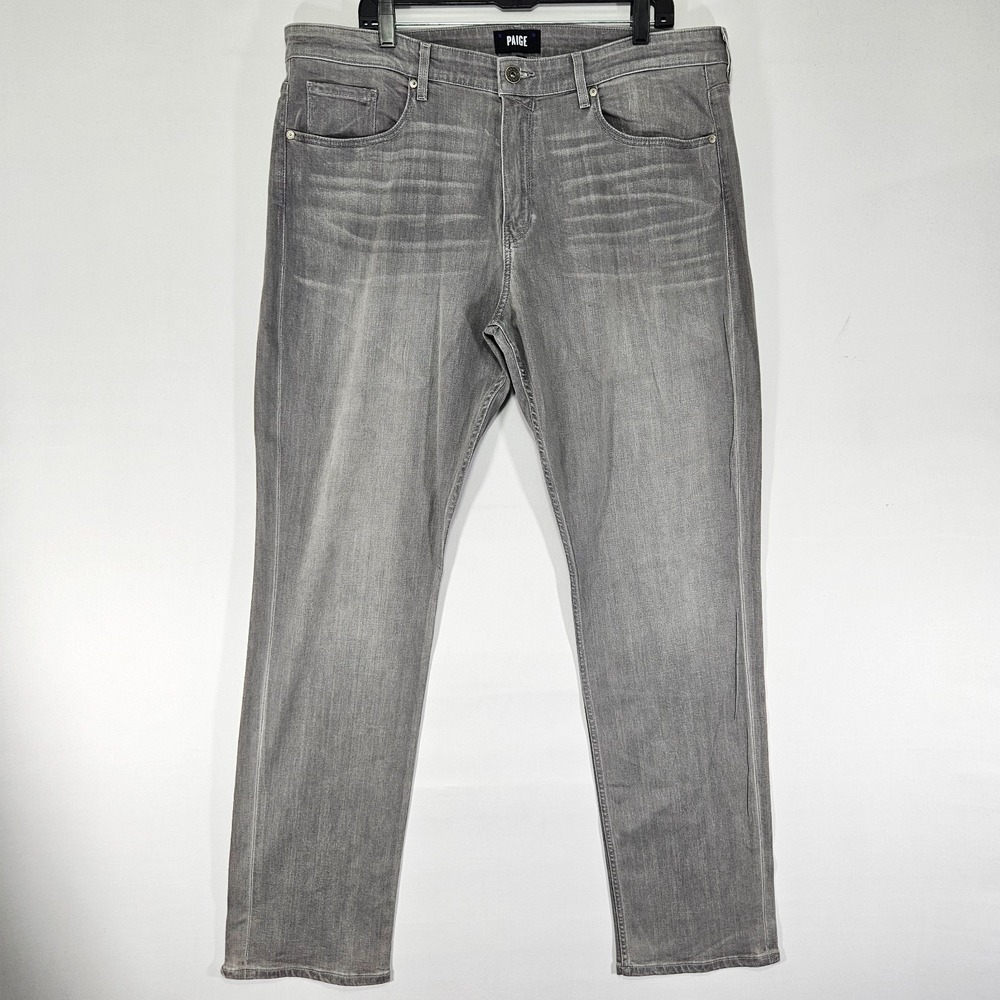Paige Men's Jeans Gray FEDERAL Size 40x34 LONG‎
